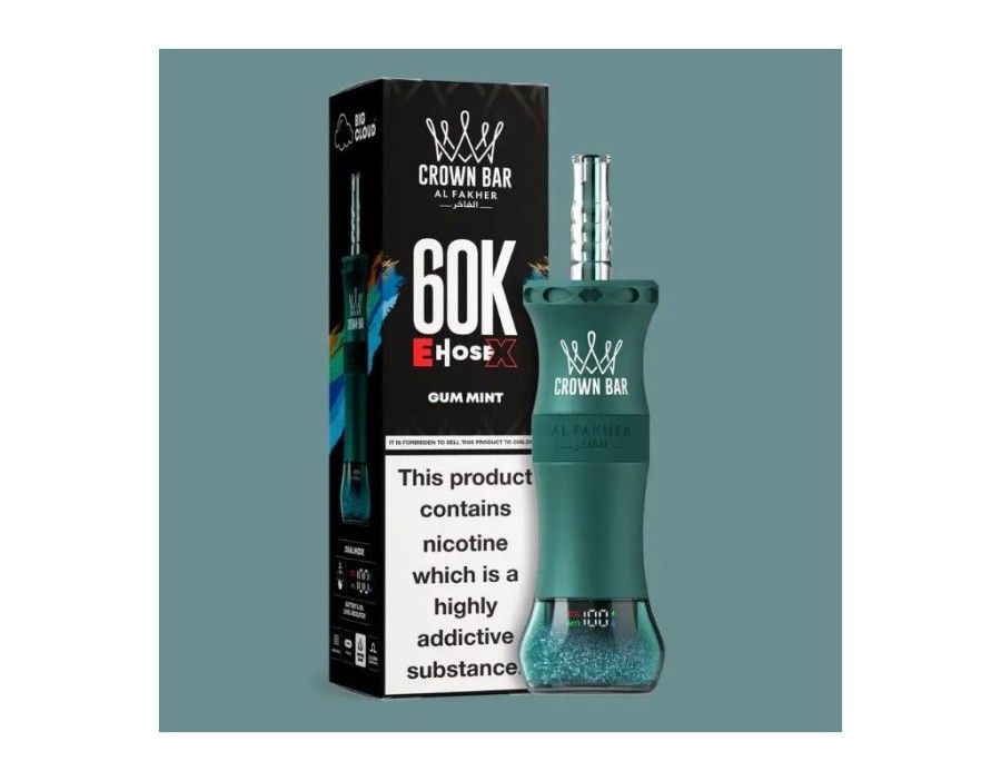 CROWN BAR 60K E-HOSE X 6MG - AL FAKHER CROWN BAR 60K E-HOSE X 6MG - AL FAKHER